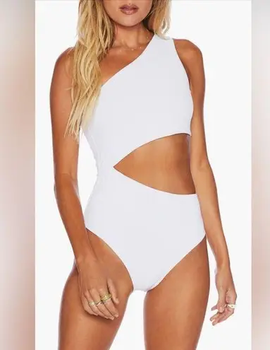 Beach Riot Celine Cutout One-Shoulder One-Piece swimsuit, Size Small , $148