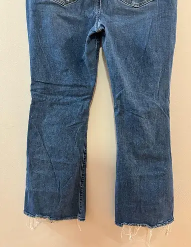 American Eagle Pre-Owned Size 10 Short  Light Blue Super High Rise Flare Jeans