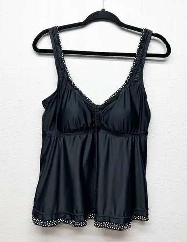 Maxine of Hollywood Womens Babydoll Bikini Top Medium Polka Dot