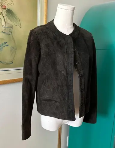 Anne Klein Vintage  for Saks Hunter‎ Green Suede Jacket