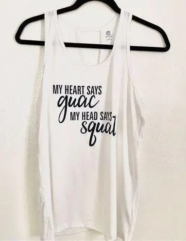 Champion  work out tank “my heart says guac, NOOP