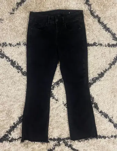 American Eagle Black Next Level Stretch Kick Boot Jeans