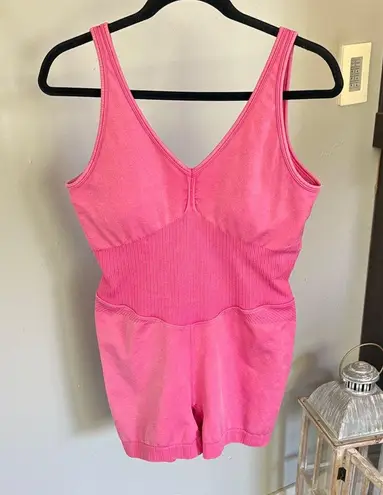 JoyLab Washed Pink Athletic Romper