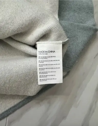 Club Monaco Reversible Sweater Icy Blue & Off White Women’s Sweater XS/TP