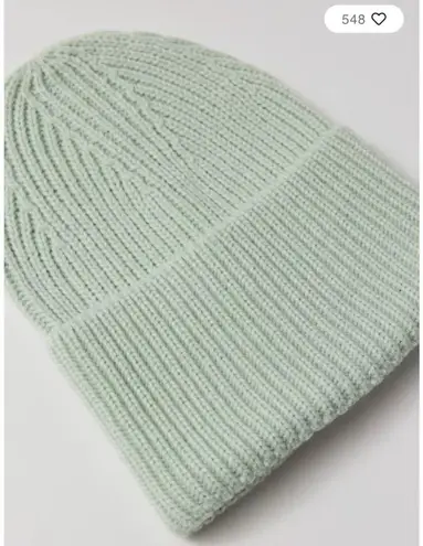 Urban Outfitters UO Khloe Ribbed Beanie in Ivory