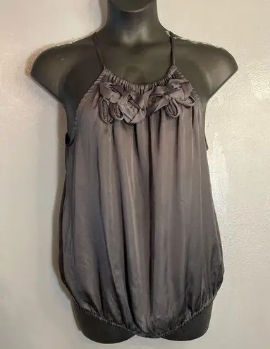 Violet+Claire  gray silky tank top