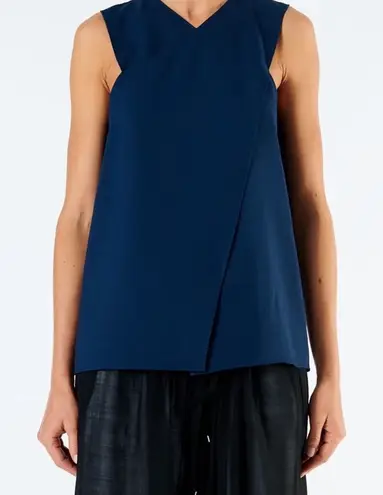Tibi  Navy Chalky Drape Wrap Top - 00 - NWT - Image 1