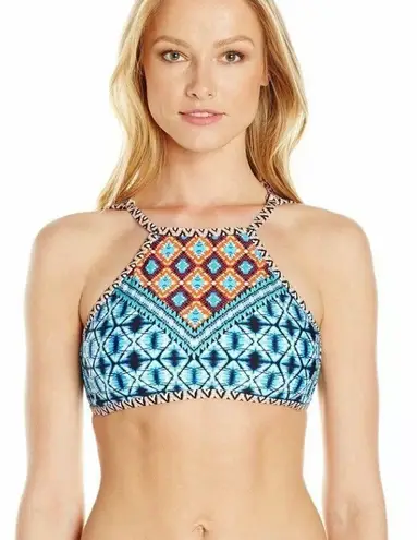 Kenneth Cole Tribe Vibes High Neck Bikini Top