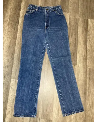 Vintage 80’s Chic Women’s 13/14 Mom Jeans High Rise Straight 28x31.5 USA Retro Blue Size 28