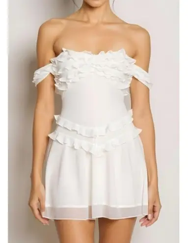 Majorelle Charrisse Mini Dress, White, Small