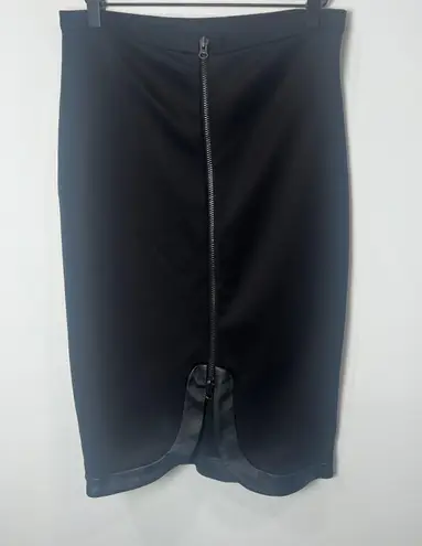 Bar III Faux Leather Skirt with Full Zip Pencil Skirt