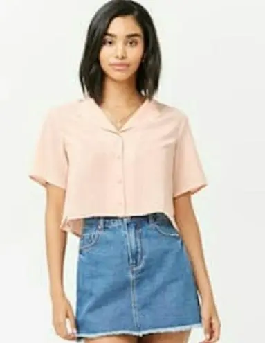 Forever 21 NWT Cropped Button Down thumbnail 1