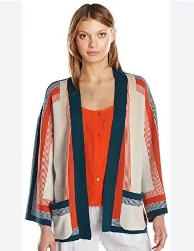 Equipment Anders Kimono Sunfire Scarf Stripe in Multi Color XS