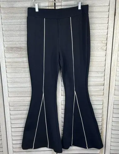 Target VICTOR GLEMAUD (for ) High Rise Flare Leg Pants Black w White Piping-Large