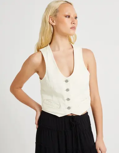 Rolla’s Dallas Denim Buttercream Vest New!