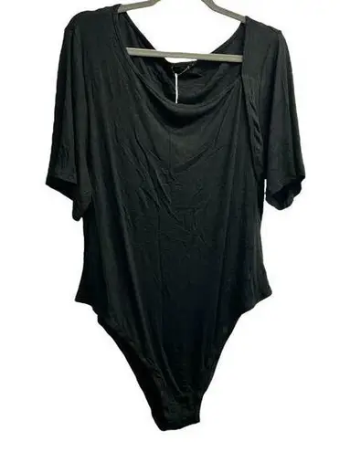 Bloomchic Black Stretch Lightweight Versatile Bodysuit Size 18/20