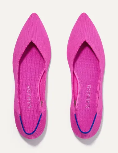 Rothy's The Point II flat shoes in Dragon Fruit Pink Size 9