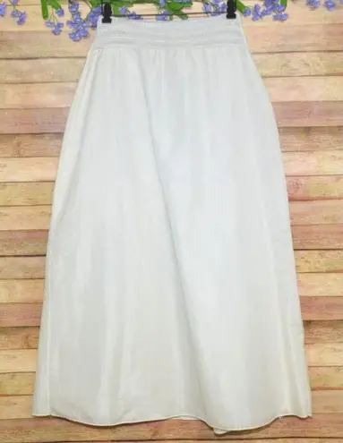 Vintage Sydney Bush White Slip Crinoline Petticoat Size 14 Elastic Waist Tulle