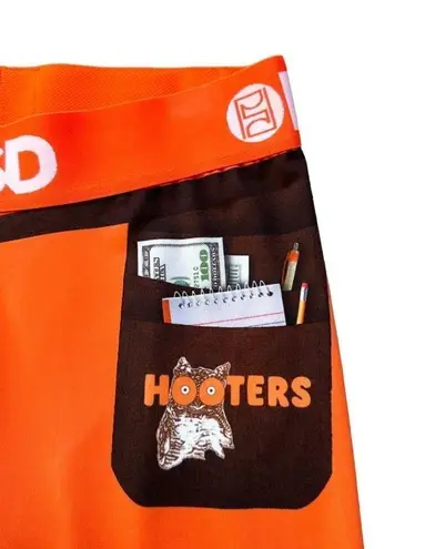 Hooters 🆕 Logo Orange Waitress Uniform Biker Shorts