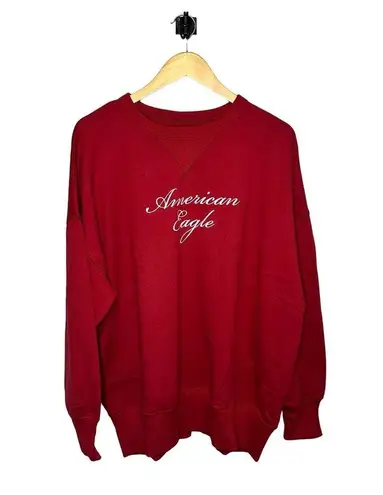 American Eagle oversized fleece graphic crew neck sweatshirt