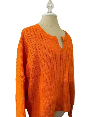 BDG  Urban Outfitters Orange High Low Oversized Sweater Jumper Size S