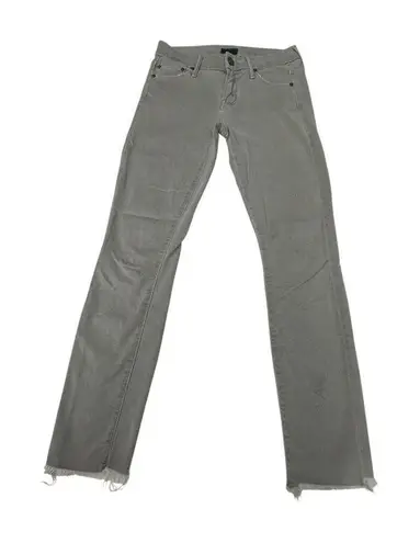 MOTHER Denim Looker Ankle Fray Size 24 A Walk In The Park Stretch Gray #B11-1