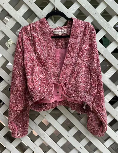 Free People Rosalina Floral Jacket