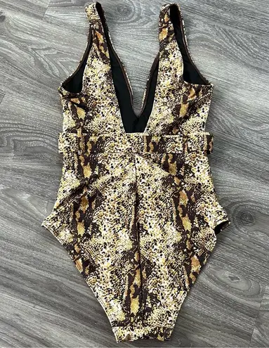 Faithfull the Brand Faithful the Brand - Snake Print Delhi One-Piece Swimsuit