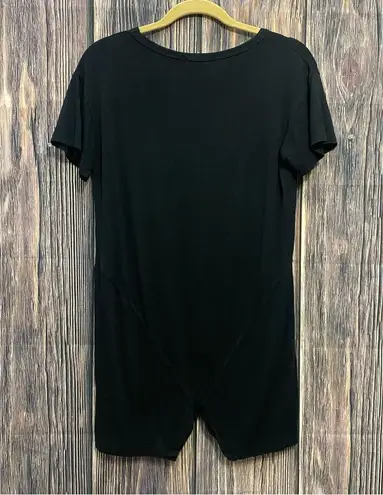 LNA  | Black rayon long tshirt