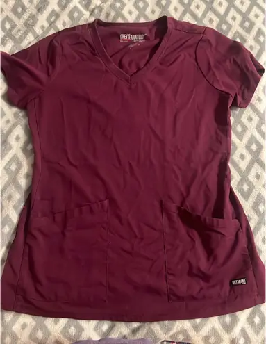 Grey's Anatomy Burgundy Scrubs - Image 1