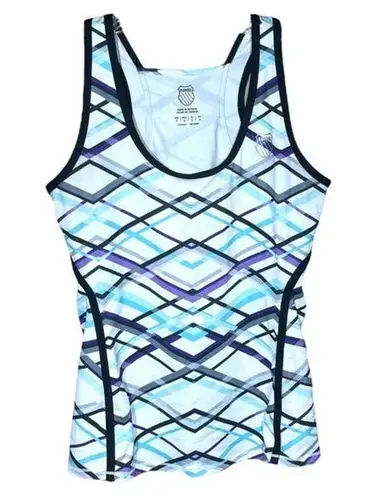K-Swiss Workout Tank Top Racerback Vintage Look Women Small