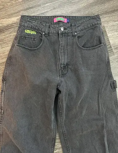 Vintage Empyre Cargo Straight Leg Jeans Size 7 Gray Wash Y2K