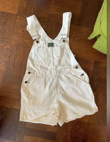 Jack Daniel's Ultra rare 70s vintage Jack Daniel’s Hogwashers cream denim shortalls bib