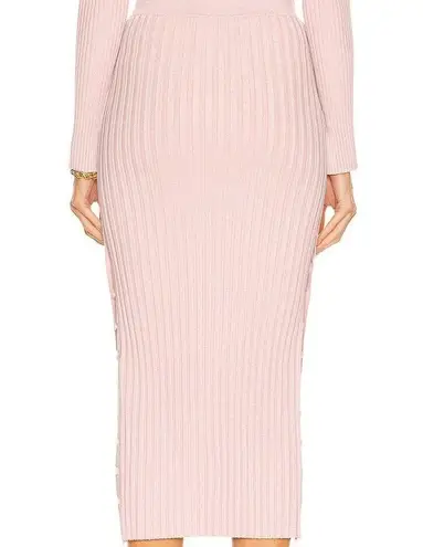 Jonathan Simkhai ribbed knit pencil skirt pink Size L