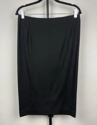 CAbi  550 Seamed Pencil Skirt Womens Black Stretch Knit Back Zipper Size 8