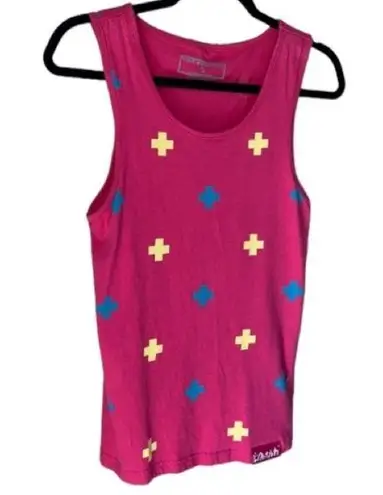 Pink Dolphin shirt cross tank top 100% cotton legends at our craft