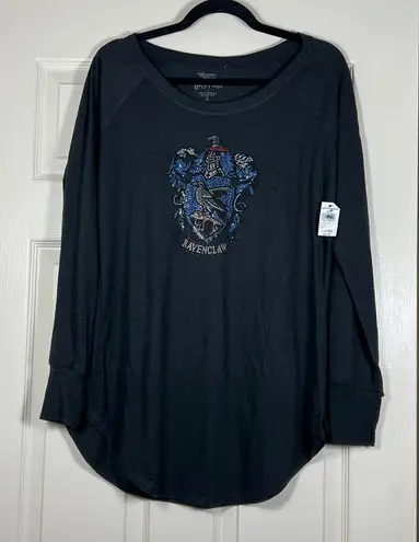 Universal Studios Harry Potter Women’s Long Sleeve Sequin Ravenclaw Large Gray