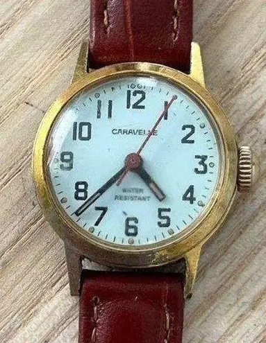 Bulova Caravelle Rare Vintage Mechanical Winding Ladies Watch New Leather Strap