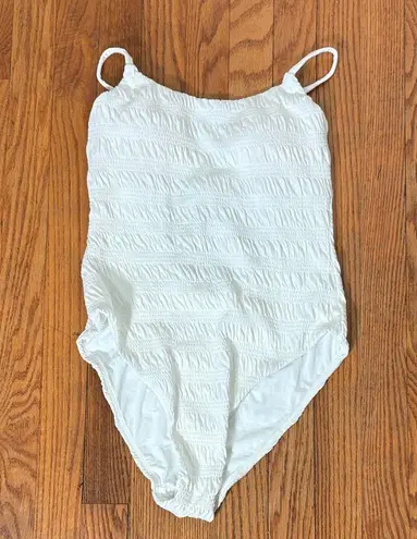 ANDIE The Jetties One Piece Swimsuit Smocked Sugar size s NWOt