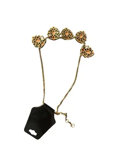 J.Crew  Chunky Coral/Gray Necklace