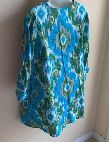 Cotton Swimsuit Tunic Coverup Ikat Kas Designs M Size M
