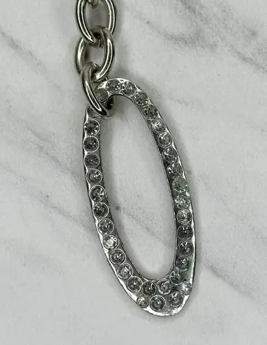 Rhinestone Studded Silver Chain Link Belt M/L ✨