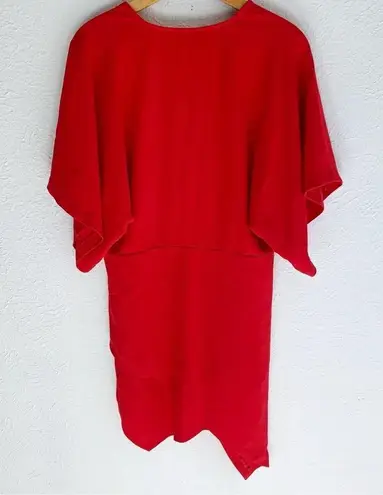 IRO Ekima Asymmetrical Poppy Red Dress Sz 34 US 2