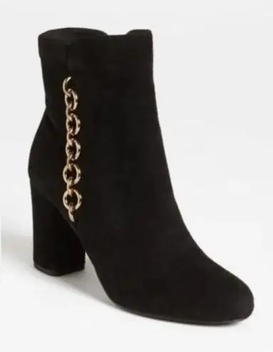 via spiga  Black Suede Cynthia Bootie Size 7