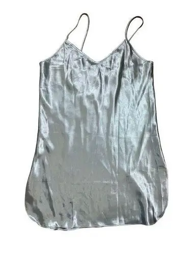 Vintage California Dynasty mint green womens satin slip sz L y2k dainty cottage Size L