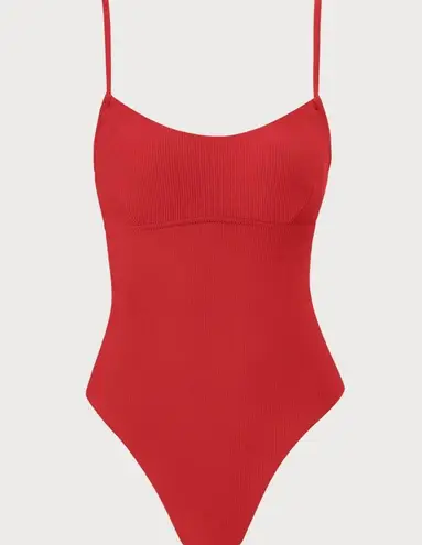 Berlook Red Ribbed Cross Back One