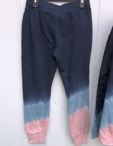 PINK - Victoria's Secret Pink Victoria’s Secret set tie dye print small/large blue and pink jogger set​​