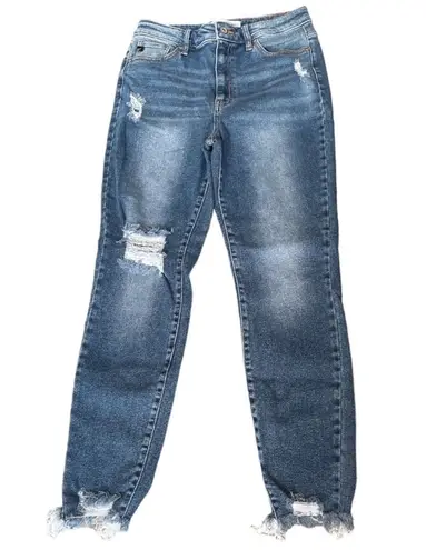 KanCan Distressed High Waist Slim Jeans Blue Size 11/29