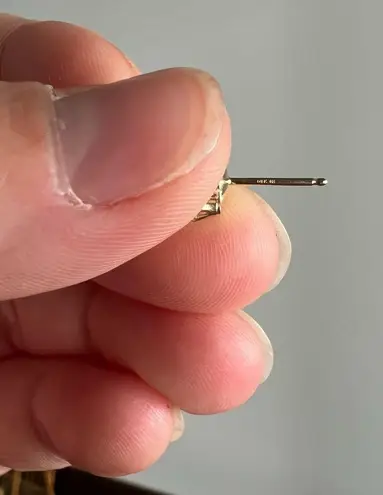 14 Karat Gold Pearl and Diamond Stud Earrings Pearl Pink Tone No Backs Untested White