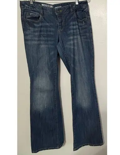 Mossimo Supply Co Distressed Denim Bootcut Jeans Size 13R Blue